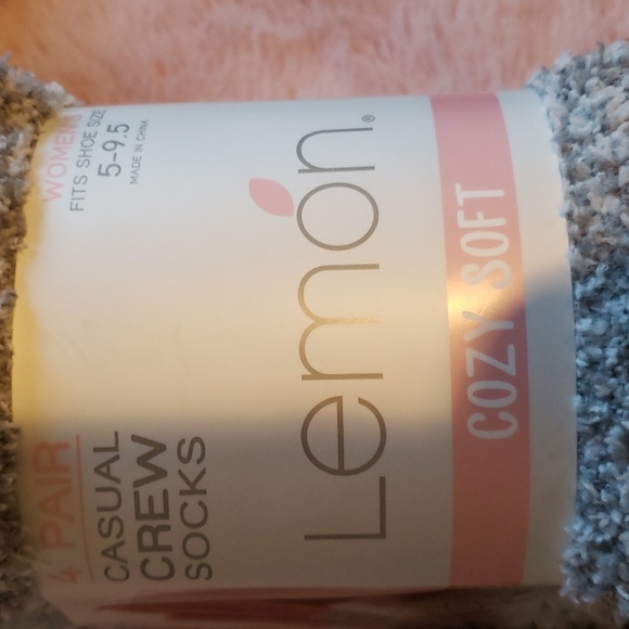 Lemon Ladies Cozy Soft Socks, 4 Pairs - Picture 4 of 6